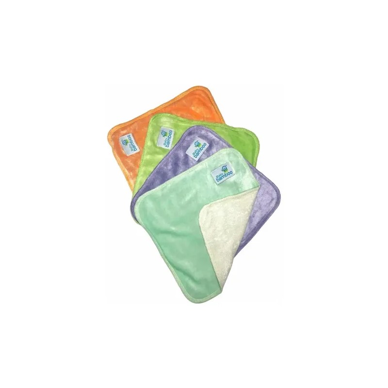 4 Toallitas Faciales Para Bebé De Tela De Bambú Extra