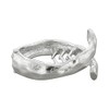 Flower Ring HTC0040-SV Tail Clutch (Size less) Taking Parts (Silver)
