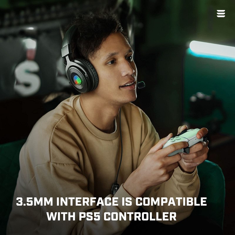 EKSA Super Light E900 DL Over Ear Headphone - Black