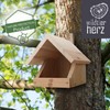 Solid Wood Blackbird Nesting Box - Weatherproof & Untreated, Wooden
