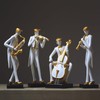 HAUCOZE Music Decor Figurine Saxophone Statue Modern Sculpture Home Gifts