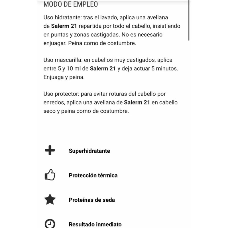 Salerm 21 Kit Cabellos Secos Maltratados Destruidos Mini