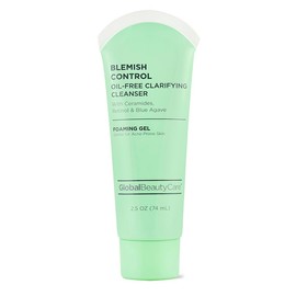 Global Beauty Care Blemish Control Skincare 4-Piece Kit- Facial Cleanser (2.5oz), & Scrub (2.5oz), Spot Treatment (0.5oz) & Facial Moisturizer (1.7oz)– Retinol, Vitamin C, Hyaluronic & Glycolic Acid