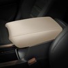 AOMSAZTO Beige Armrest Console Covers for CRV Honda 2017-2022 Leather
