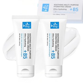 2PCS B5 Skin Barrier Repair Cream, Soothing Repairing Balm, Lightweight Face & Body Moisturizer -B5 Panthenol & Centella for Repair Damage Skin -Multi-Purpose Hydrating Cream for Dry & Irritated Skin