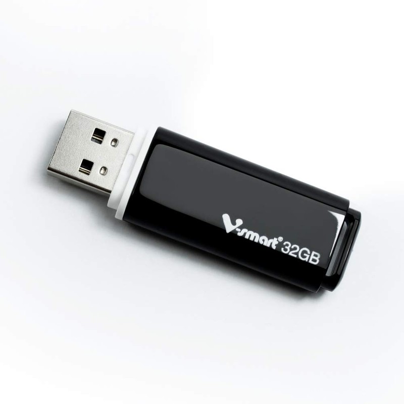 V-SMART Pack de funda de plástico USB memoria flash, USB