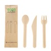 Eco-Friendly Disposable Cutlery set (125 pack)- Made from recycled paper.
