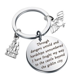 TGBJE Labyrinth Movie Inspired Gift David Bowie Gift Jareth The Goblin King Through Dangers Untold Cult Movies Literary Gift Labyrinth Movie Fans Gift (C-Goblin city)