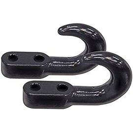 Buyers Products B2799B Black Drop Forged Light-Duty Tow Hook Pair, Universal Bolt Pattern, 10,000 lb MGTW, Powder-Coated Steel Recovery Hooks for Truck Frame or Chassis Mounting Use