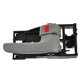 TRQ Rear Right Interior Door Handle Charcoal Gray Passenger Side Compatible with 2001-2007 Toyota Sequoia 2004-2006 Tundra