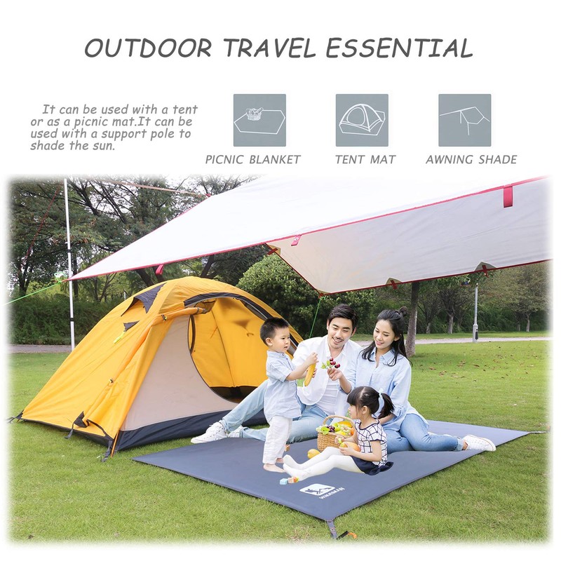 HIKEMAN Outdoor Waterproof Multi-Purpose Camping Tent Tarp Ground Covering Groundsheet