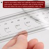 sourcing map Film Flexible Ruler 120 cm 0.1 mm Scale
