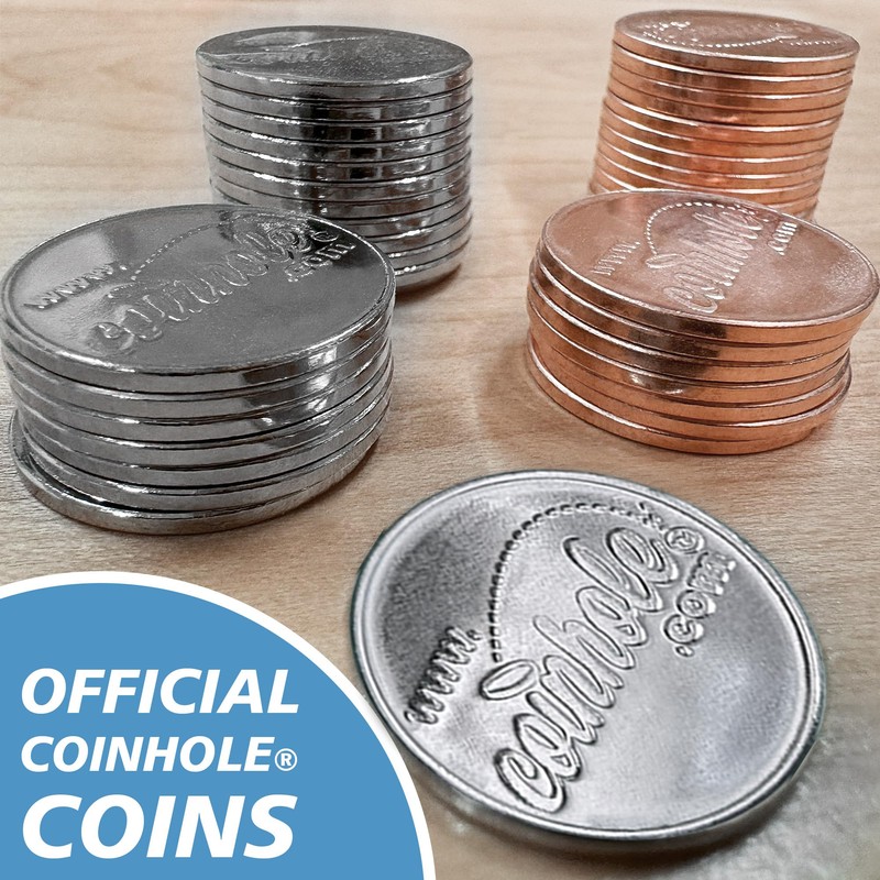 Coinhole Replacement Coins 40 Piece Combo Pack | 10 Sets
