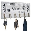 AHYS Key Holder Wall Mount Rustic Home Sweet Home Sign