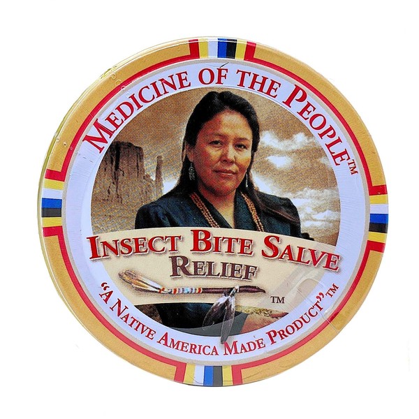 Insect Bite Salve for Alleviating Pain, Swelling and Itching by Medicine of the People .75 oz (Pack of 3 Tins)