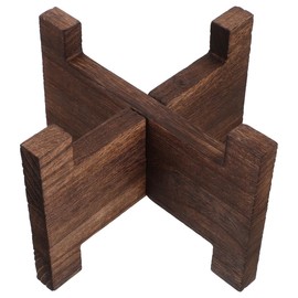 Unomor Wood Drink Dispenser Holder and Plant Stand - Sturdy Floor Stand for Indoor Use, Fits 1-5 Gallon Water Bottles, Compatible with Various Plant Pots