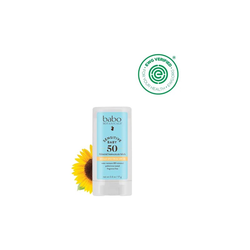 Protector Solar Mineral Para Bebés Spf50 En Barra Sin Fragan