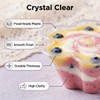 Rowcay Clear Ice Cream Cups with Spoons, 50 Pack, 8