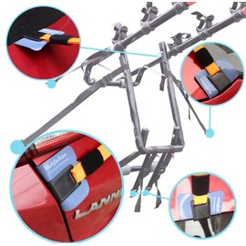 Vukgahao Car Paint Protection Pad for Trunk Bike Rack, Bike Car Rack Anti-Scratch Protective AccessoriesTrunk Paint Protector(6 Pack Blue Black)