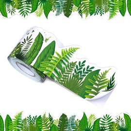 59FT Bulletin Board Borders, Green Leaves Patterns Trim for Classroom, School, Office Chalkboard Bulletin Board Wall Window Door Decor