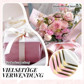 20 fogli di carta per bouquet impermeabile, 2 colori, carta coreana, bouquet di fiori, carta da regalo, carta floreale, impermeabile, bouquet, carta da imballaggio (58 x 58 cm)