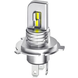 Feison H4 H19 HS1 Common LED Motorcycle Headlight, White, 6500K, Hi/Lo, Compatible with Vehicle Inspections, Ultra Small, Integrated 30W, 6500LM DC12-24V, Fanless LED Bulb, Japanese Instruction Manual