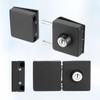 PATIKIL 304 Stainless Steel Frameless Glass Door Lock Double Opening
