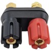 Electronix Express Dual Binding Post with 4mm Banana Plug Jacks,