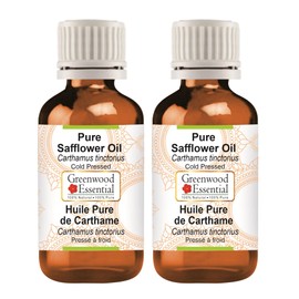 Greenwood Essential Pure Thistle Oil (Carthamus tinctorius) Natural Therapeutic Quality Cold Pressed (Pack of Two) 100 ml x 2 (6.76 oz)