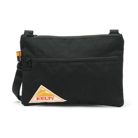 Kelti Vintage Flat POUCH SM Shoulder Bag, Black