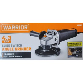 warrior 4-1/2 In Warrior Angle Grinder With Slide Switch 4.3 Amp 12000 RPM