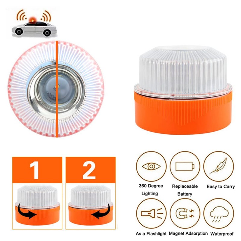 Baceyong Multi-function LED Warning Ligh, LED Strobe Light Car Emergency