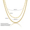 JECOMY Dainty Gold Layered Necklaces for Women 18K Gold Plated