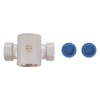 1" NPT Stainless Steel 304 Sight Water Flow Indicator Plastic