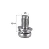 uxcell M5 x 12mm Stainless Steel Phillips Pan Head Machine