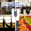 American Weigh Scales Digital Hanging Scale Retractable Handle, LCD displayAMW-SR-1KG1000