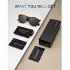 KALIYADI Classic Rectangular Sunglasses for Men and Women Polarized Sunglasses