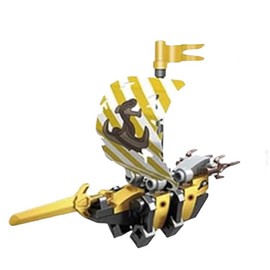 (NOT REMELTABLE) Pick & Build Picking Pals With Instructions:_Yellow Pirate Ship