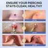 2OZ Piercing Aftercare Spray, Saline Spray for Piercings, Piercing Cleanser