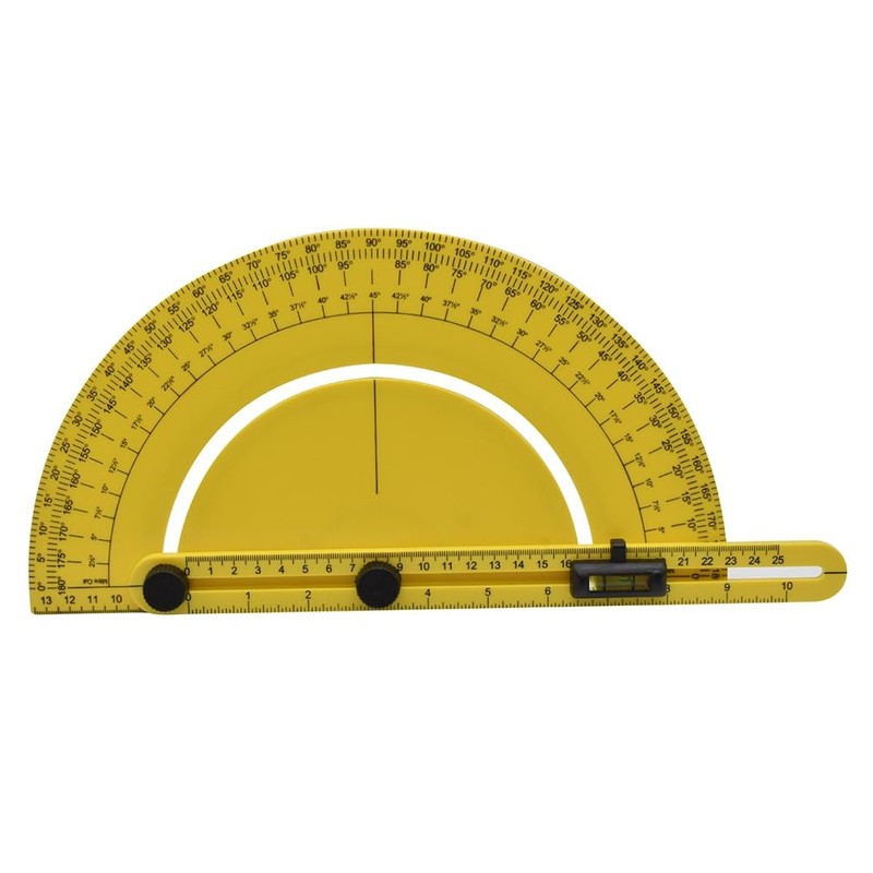Big Horn 19104 Plastic Miter Saw Protractor 7-Inch Angle Finder