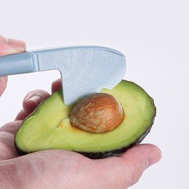 3 in 1 Avocado Cutter Cutter Avocado Pitter Multifunctional avocado pitter Slicer Stainless Steel Avocado Pulp Vegetable Slicer Knife