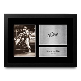 HWC Trading FR A4 Peter Weller RoboCop Gifts Printed Signed Autograph Picture for Movie Memorabilia Fans - A4 Framed