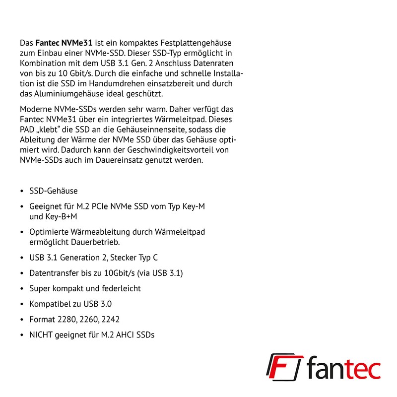 FANTEC DB-R 35 DUE schwarz 2TB (2x 1000GB)