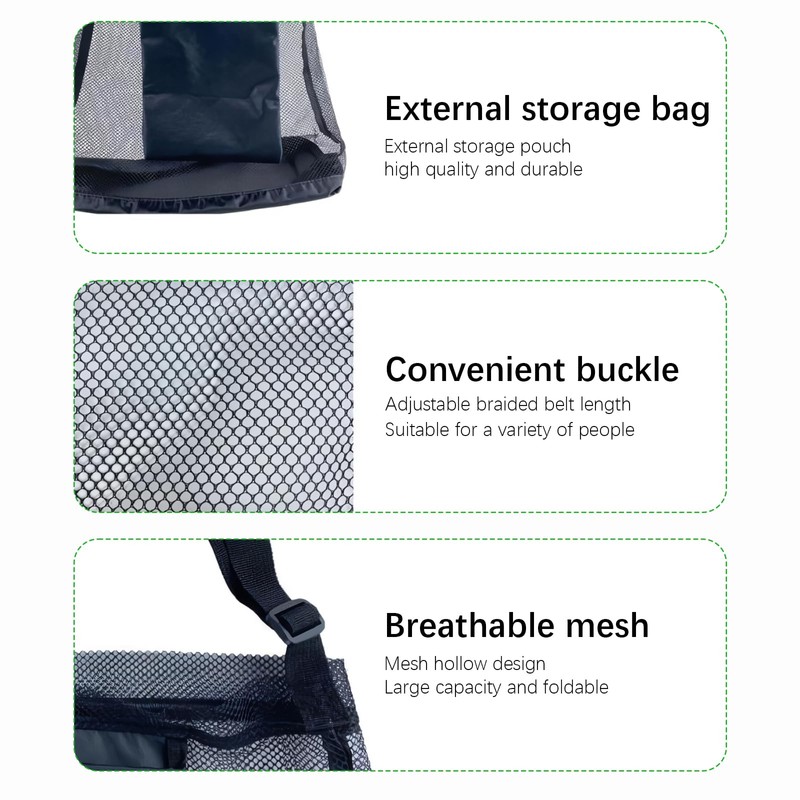 Bustlwor Crate Mushroom Hunting Bag, Mushroom Collecting Backpack, Foldable, Mushroom