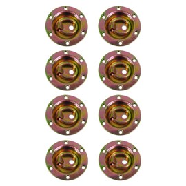 Pit Posse 11011-8 Cargo Trailer Recessed Rotating D Ring Floor Rope Anchor Tie Downs – 3,500 Lbs Breaking Strength – Securing Tie-Downs for Pickup Truck Bed, SUV, or Hauling Motorcycles (8 Pack)