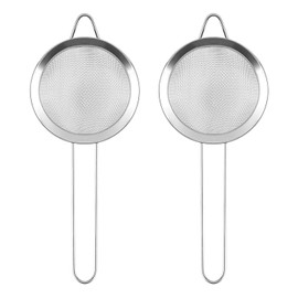 2-Piece Premium Cocktail Strainer Set | Stainless Steel Bar Sieve with Fine Mesh | Professional Mixology Tool for Bartenders | Dual-Purpose Tea & Drink Filter