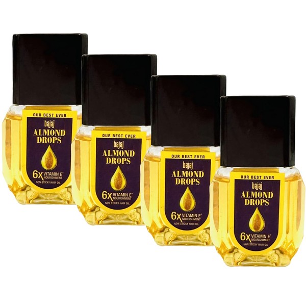 Bajaj Almond Drops Pocket Size, 19 ml (Pack of 4)
