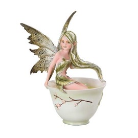 Pacific Giftware Green Tea Faery- Tea Cup Faery Collection by Amy Brown Fantasy Art