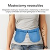Blue Breast Surgery Drainage Bag Breathable Mastectomy Drain Holder with