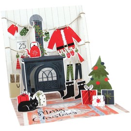 Up With Paper Pop-Up Treasures Greeting Card - Midnight Tree